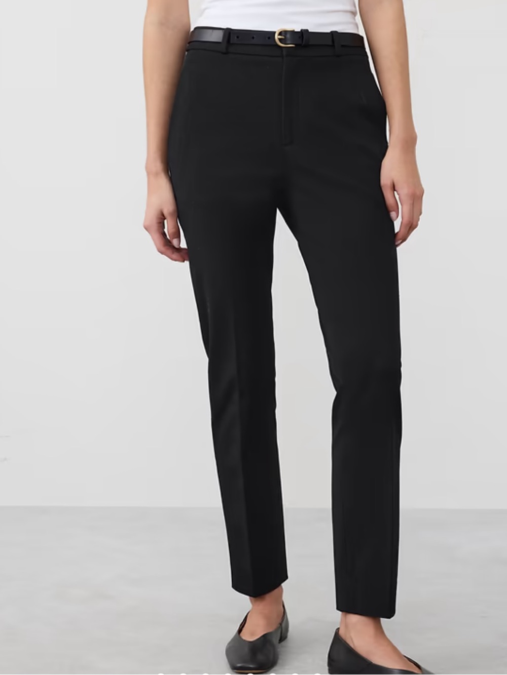 NWT Banana Republic SLOAN SLIM HIGH-RISE ANKLE PANT Black Sz 12